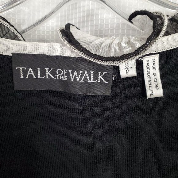 Talk of the Walk Boutique Size S Jacket Light Knit Ruffle Frilly Flyaway Duster - Picture 4 of 12